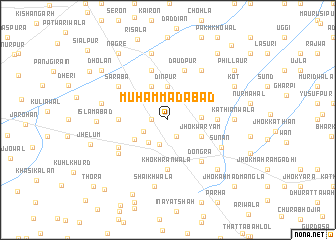 map of Muhammadābād