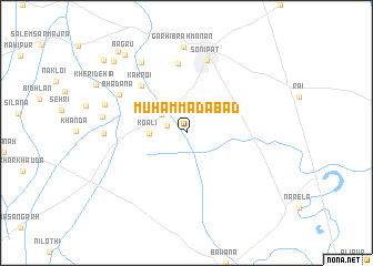 map of Muhammadābād