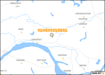 map of Muhammadābād
