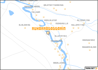 map of Muḩammad aḑ Ḑāmin