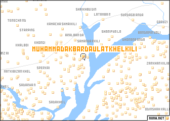 map of Muhammad Akbar Daulat Khel Kili