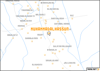 map of Muḩammad al Ḩassūn