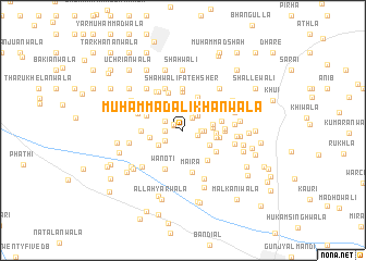 map of Muhammad Ali Khānwāla