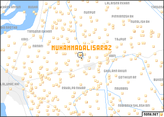 map of Muhammad Ali Sarāz