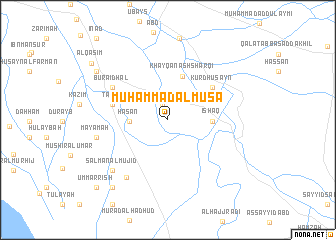 map of Muḩammad al Mūsá