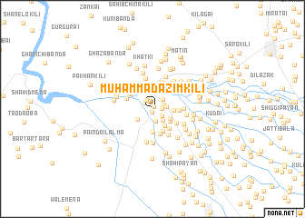 map of Muhammad Azīm Kili