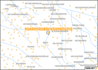 map of Muhammad Bakhsh Mangrio