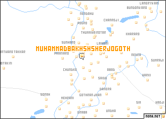map of Muhammad Bakhsh Sher jo Goth