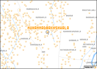 map of Muhammad Bakhshwāla