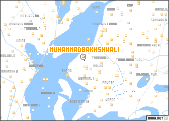 map of Muhammad Bakhshwāli