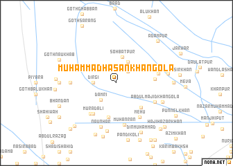 map of Muhammad Hasan Khān Gola