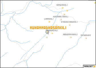 map of Muhammad Hasan Kili