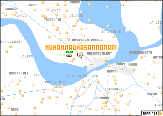 map of Muhammad Hasan Nonāri