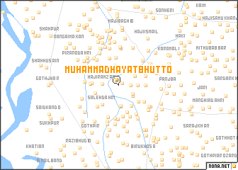 map of Muhammad Hayāt Bhutto