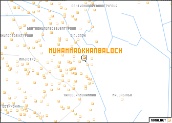 map of Muhammad Khān Baloch