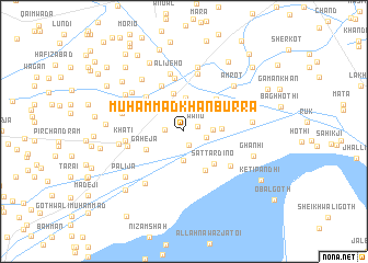 map of Muhammad Khān Burra