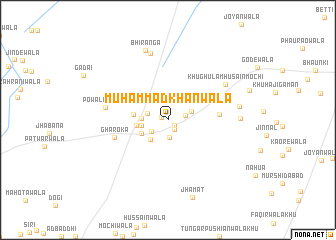 map of Muhammad Khānwāla