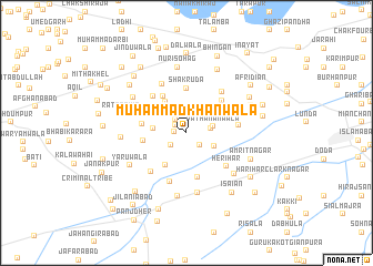 map of Muhammad Khānwāla