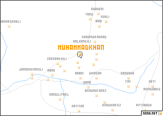 map of Muhammad Khān