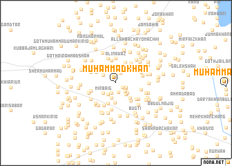 map of Muhammad Khān