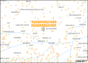 map of Muhammad Khān