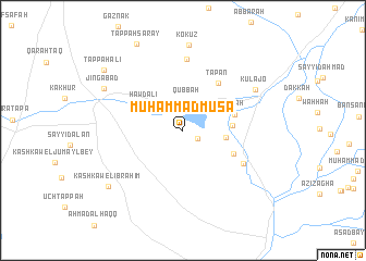 map of Muḩammad Mūsā