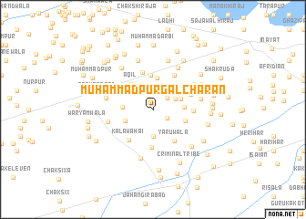 map of Muhammadpur Galcharān