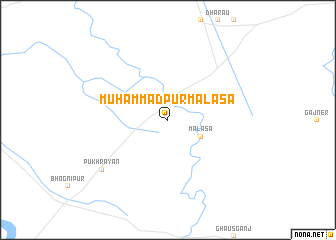 map of Muhammadpur Malāsa