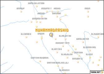 map of Muḩammad Rāshid