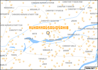 map of Muhammad Sādiq Sāhib