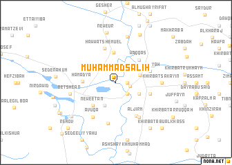 map of Muḩammad Şāliḩ