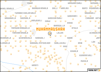 map of Muhammad Shāh