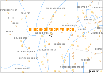 map of Muhammad Sharīf Burro