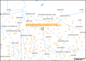 map of Muhammad Sharīf Pali