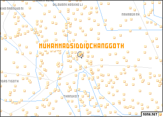 map of Muhammad Siddīq Chāng Goth