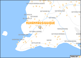 map of Muhammad Siddīque