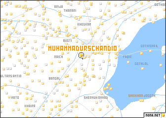 map of Muhammad Urs Chāndio