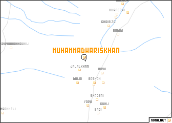 map of Muhammad Wāris Khān