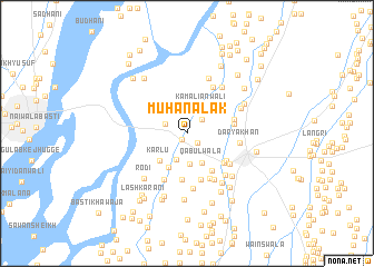 map of Muhāna Lak