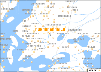 map of Muhāna Sandīla