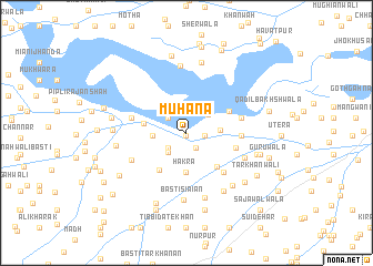 map of Muhāna