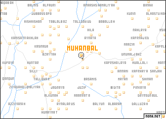 map of Muḩanbal