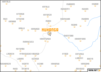 map of Muhanga