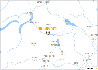 map of Muḩaydith