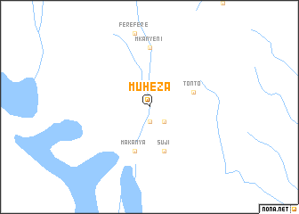 map of Muheza