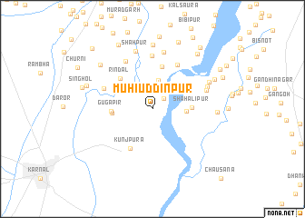 map of Muhīuddīnpur