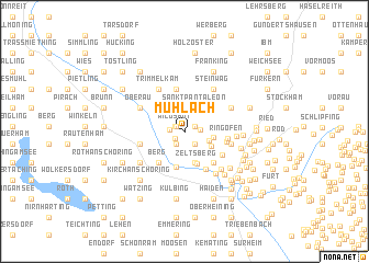 map of Mühlach