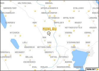 map of Mühlau