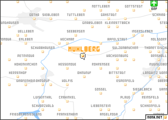 map of Mühlberg