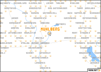 map of Mühlberg